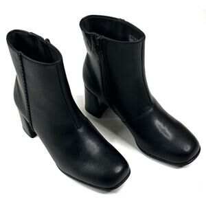 Clarks Black Leather Ankle Boots